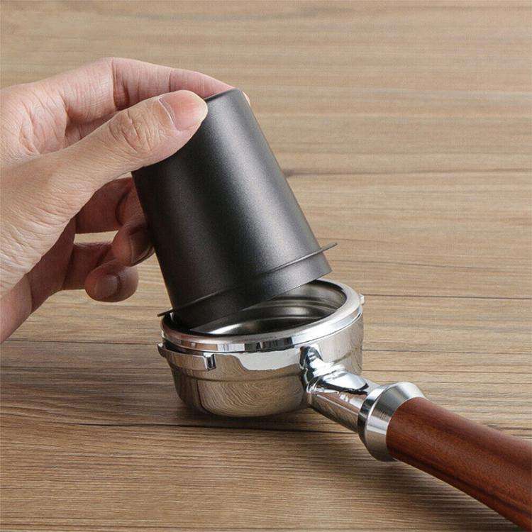 Thickened Coffee Catchers Espresso Machine Handle Catch Tool, Style: 51mm Stainless Steel Mirror