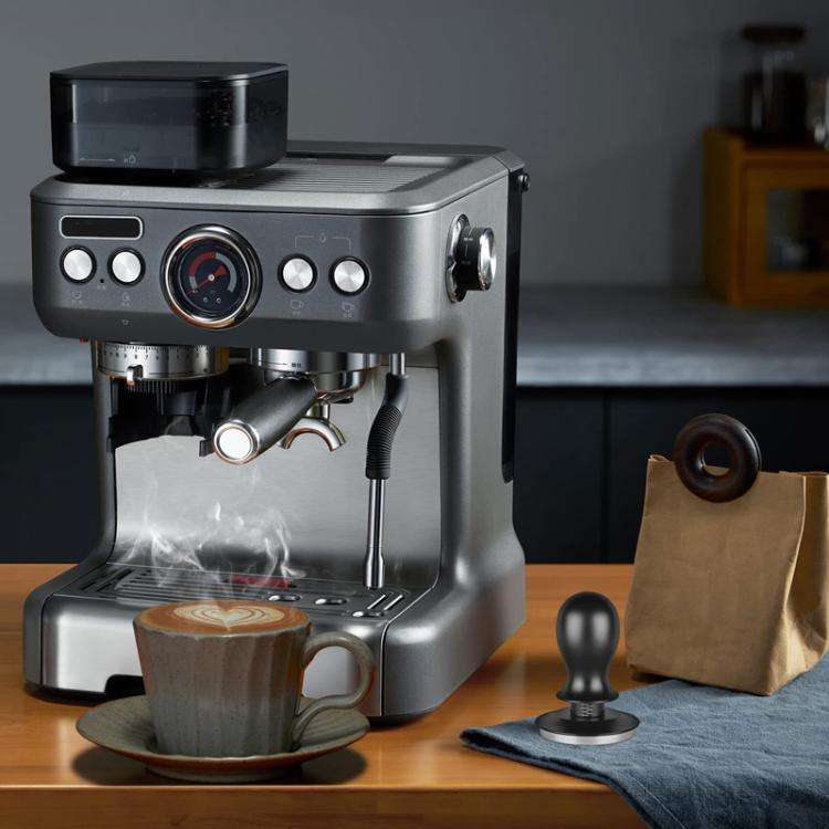 Coffee Constant Pressure Powder Press Adjustable Impact Hammer, Style: Silver Blue Thread+Round B...