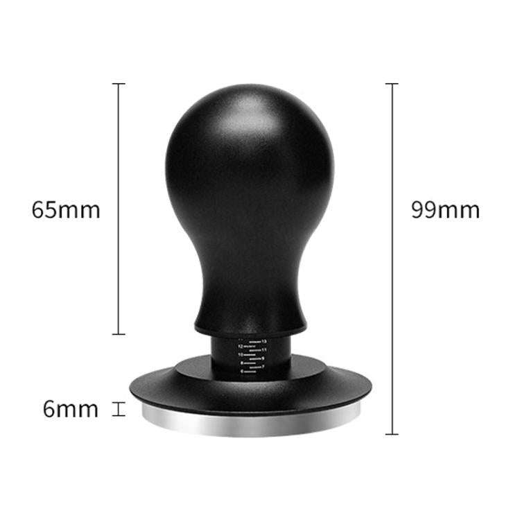 Coffee Constant Pressure Powder Press Adjustable Impact Hammer, Style: Black Flat Bottom(51mm)