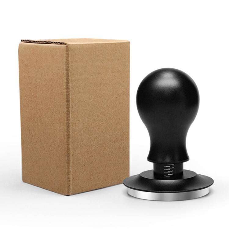 Coffee Constant Pressure Powder Press Adjustable Impact Hammer, Style: Black Flat Bottom(51mm)
