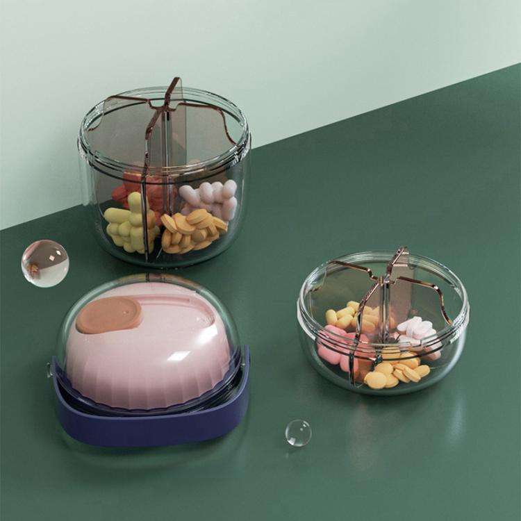 Portable Pill Box Sealed Waterproof Pill Dispenser Drugs Medicine Organizer Dispenser Box, Color:...