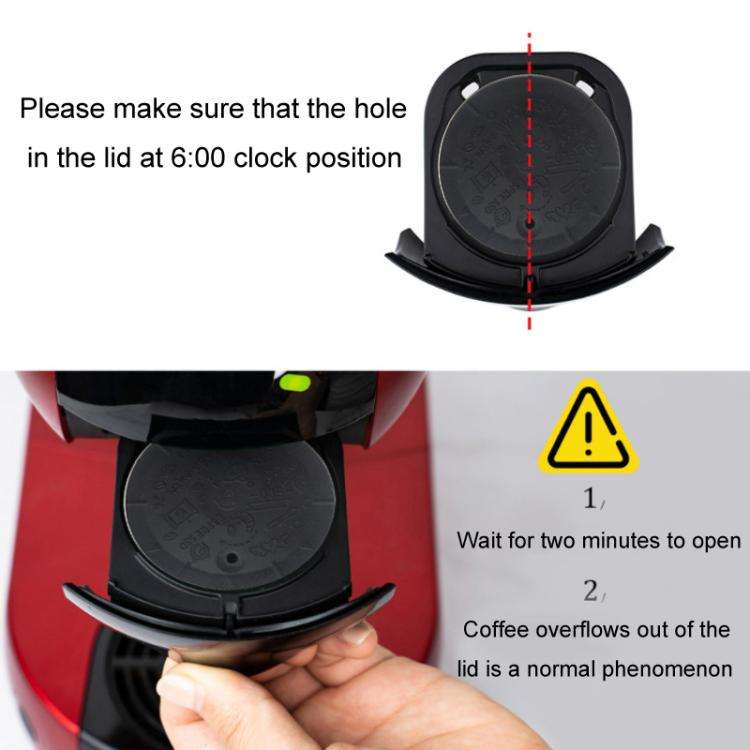For Dolce Gusto Coffee Maker Stainless Steel Reusable Coffee Capsule Shell, Style: Capsule+Brush ...