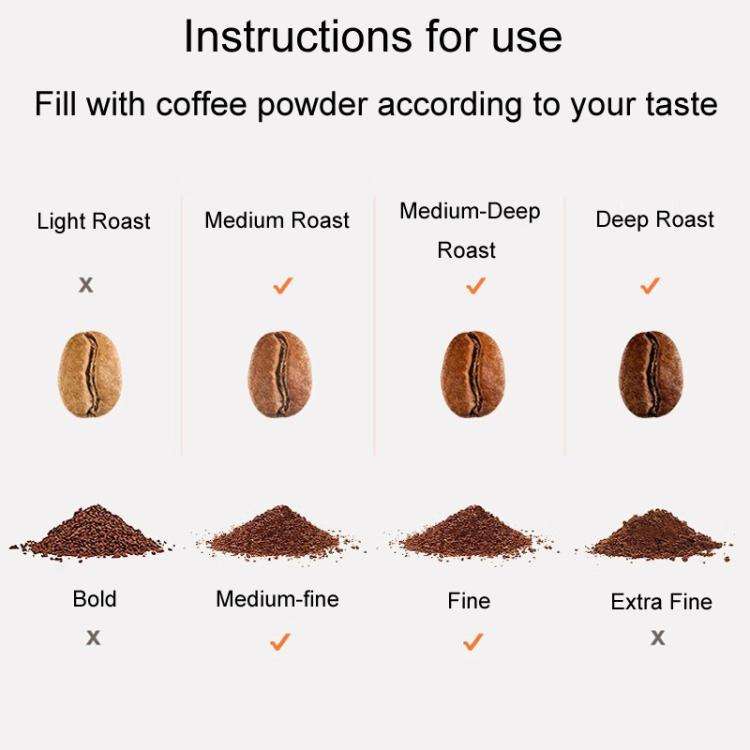 For Dolce Gusto Coffee Maker Stainless Steel Reusable Coffee Capsule Shell, Style: Capsule+Brush ...