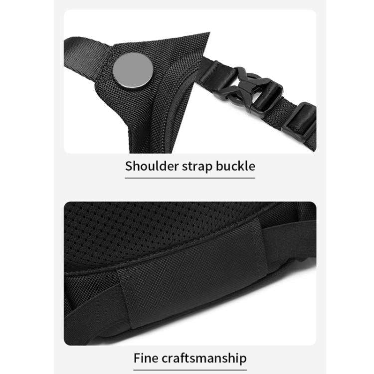 Ozuko Motorcycle Riding Leg Bag Multifunctional Sports Waterproof Waist Bag(Gray)