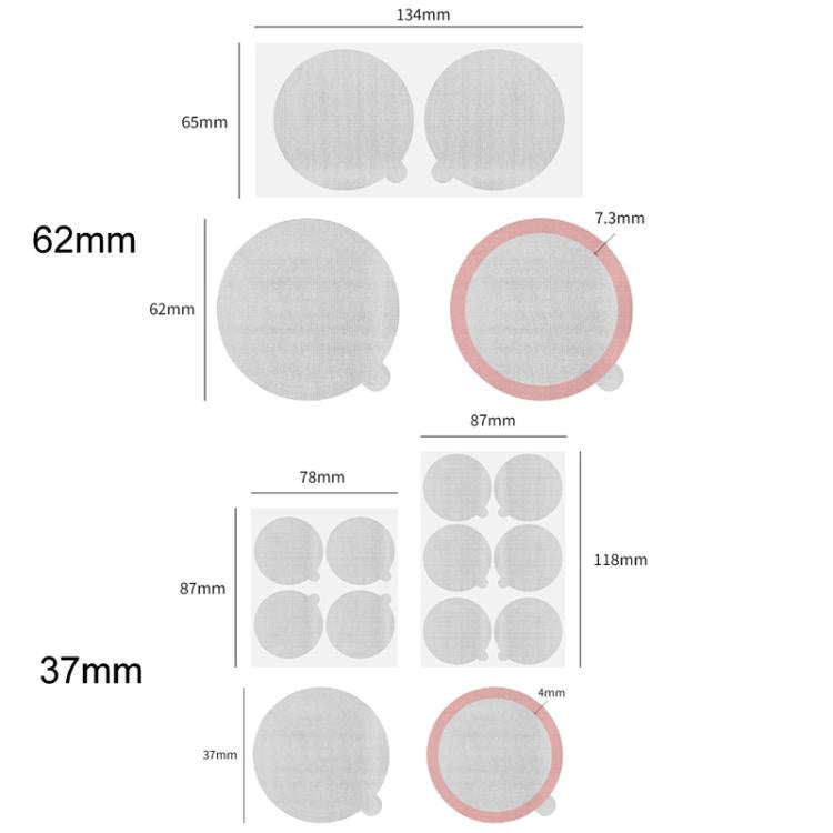 62mm 100pcs / Set For Nestle Vertuo Coffee Maker Disposable Capsule Aluminum Foil Sealer Paper