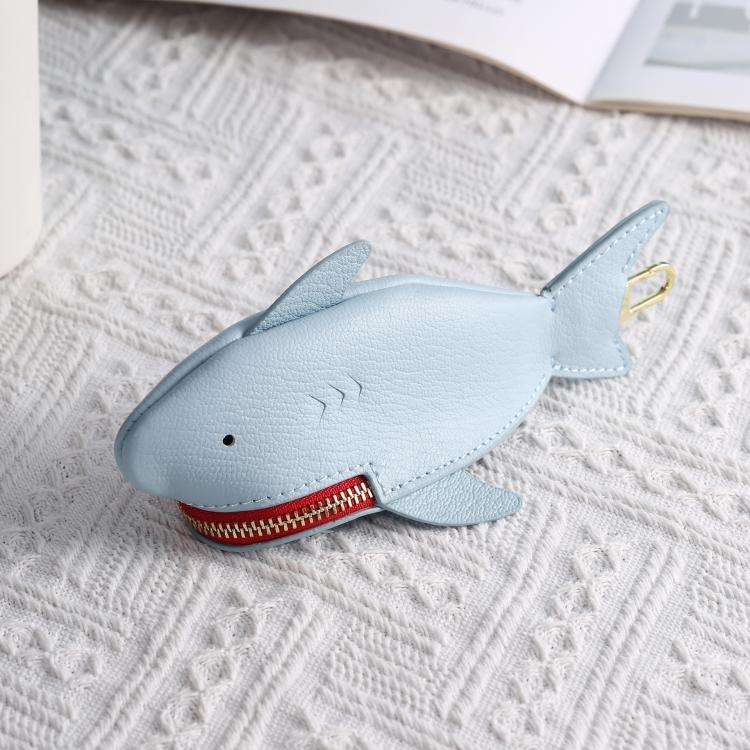 Hallmo Universal Shark-Shaped Key Protective Cover Multifunctional Car Key Storage Bag, Color: Li...