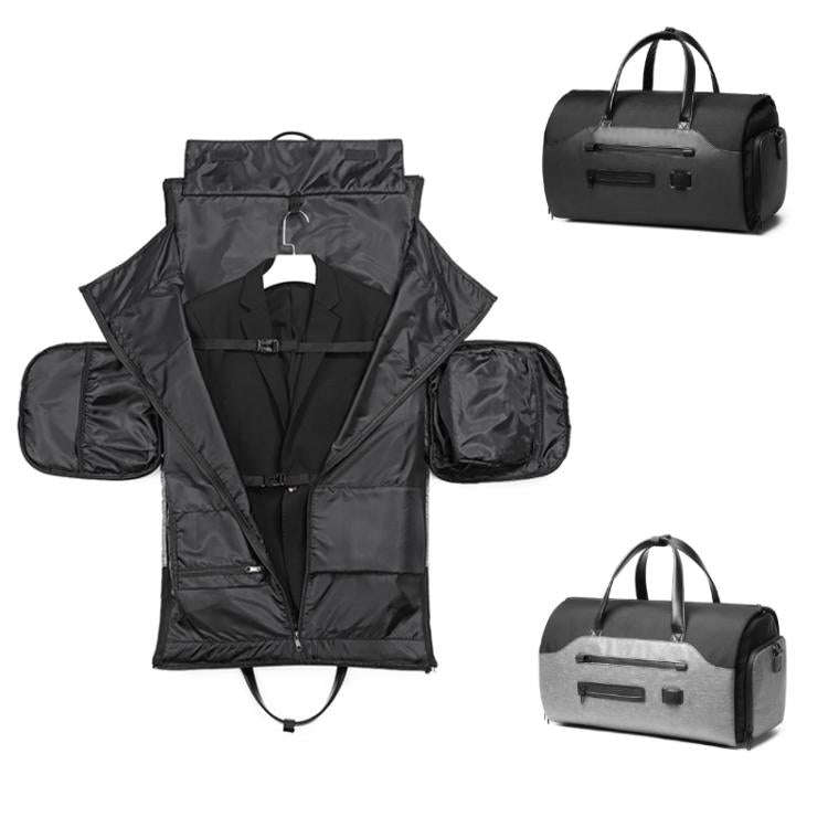 Ozuko 20 Inch Travel Business Foldable Waterproof Handbag(Dark Gray)