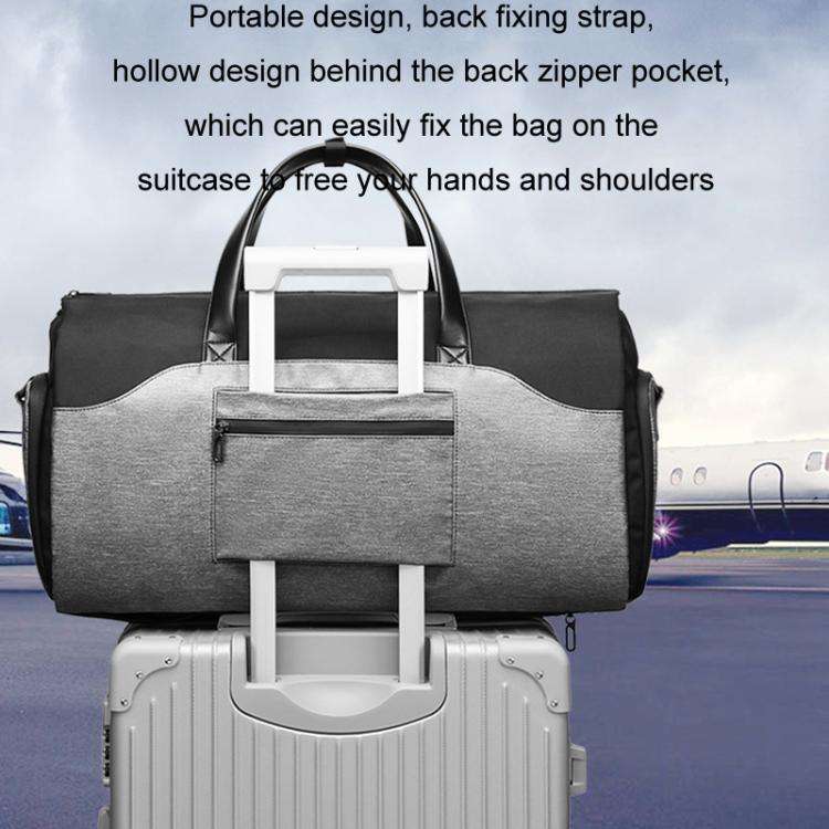 Ozuko 20 Inch Travel Business Foldable Waterproof Handbag(Dark Gray)