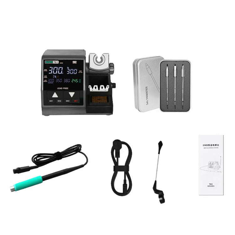 SUGON T61+T245 Handle+470 Tips x 3 Precision Soldering Station 400W High Power Soldering Iron(US ...