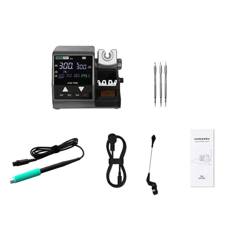 SUGON T61+T245 Handle+245 Tips x 3 Precision Soldering Station 400W High Power Soldering Iron(US ...
