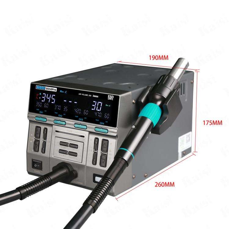 SUGON 8650Pro Curve Hot Air Soldering Station 1300W High Wind Power Maintenance Motherboard CPU D...