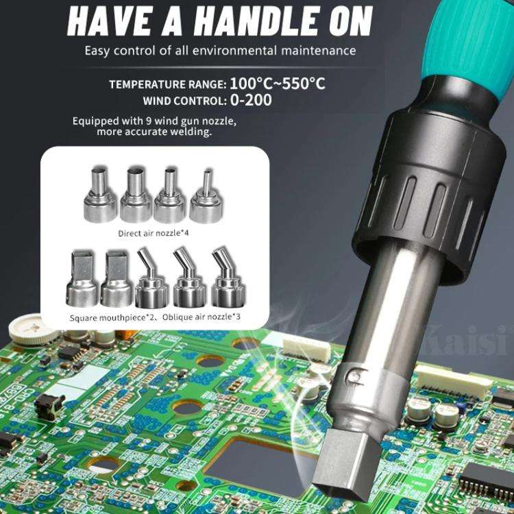 SUGON 8650Pro Curve Hot Air Soldering Station 1300W High Wind Power Maintenance Motherboard CPU D...