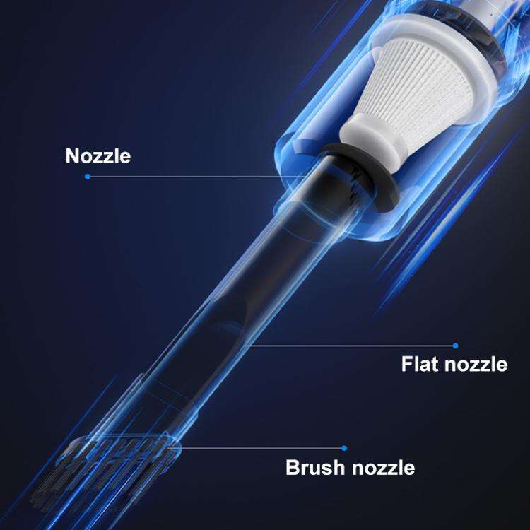 Mini Powerful Car Wireless Vacuum Cleaner Household Handheld Desktop Cleaner(White)