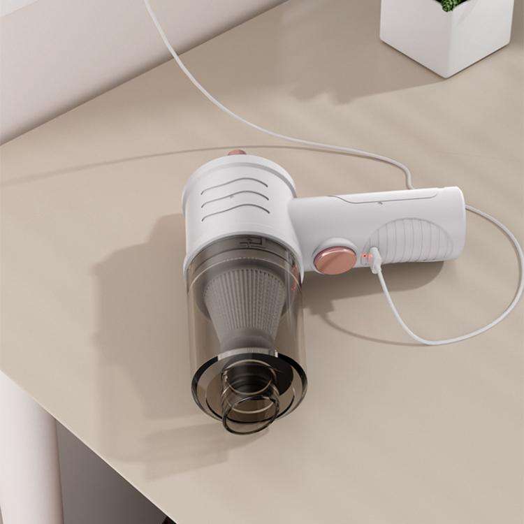 Mini Powerful Car Wireless Vacuum Cleaner Household Handheld Desktop Cleaner(White)