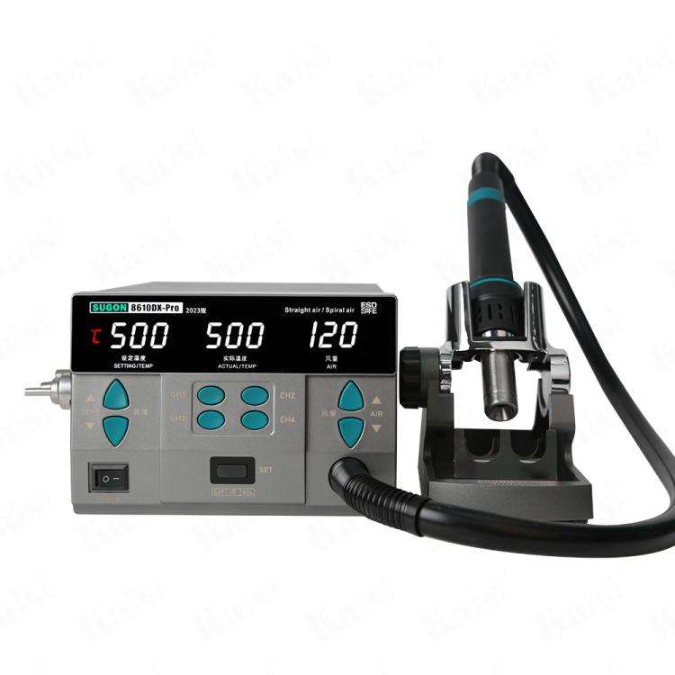 SUGON 8610DX-Pro 1000W Digital Display Hot Air Welding Station Cell Phone Repair Welding EU Plug