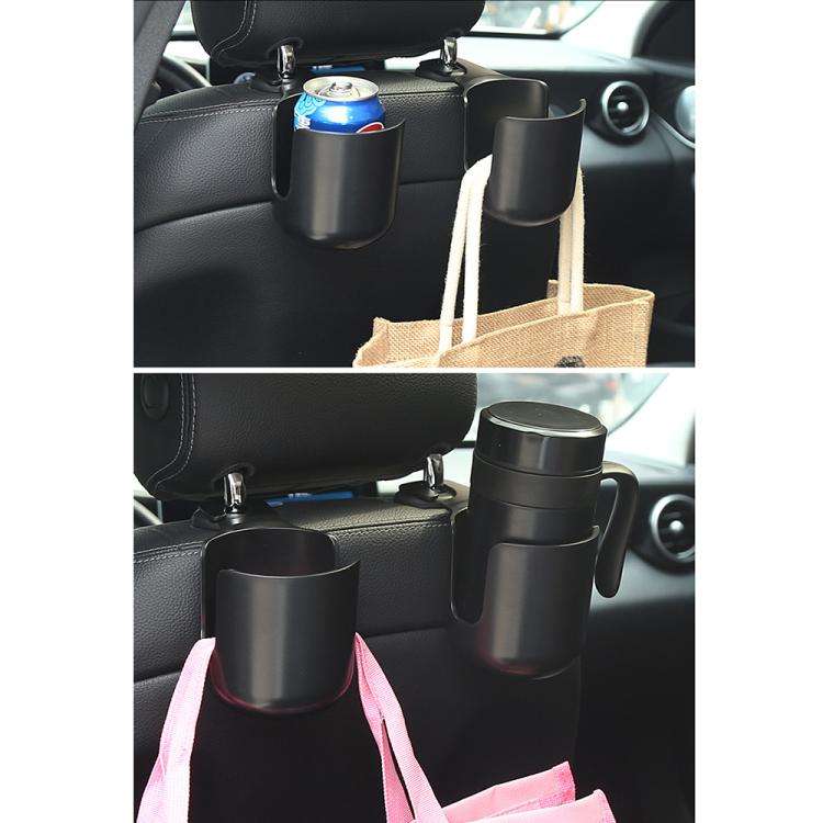 1010 Multifunctional Car Seat Water Cup Holder Car Headrest Hook(Red)