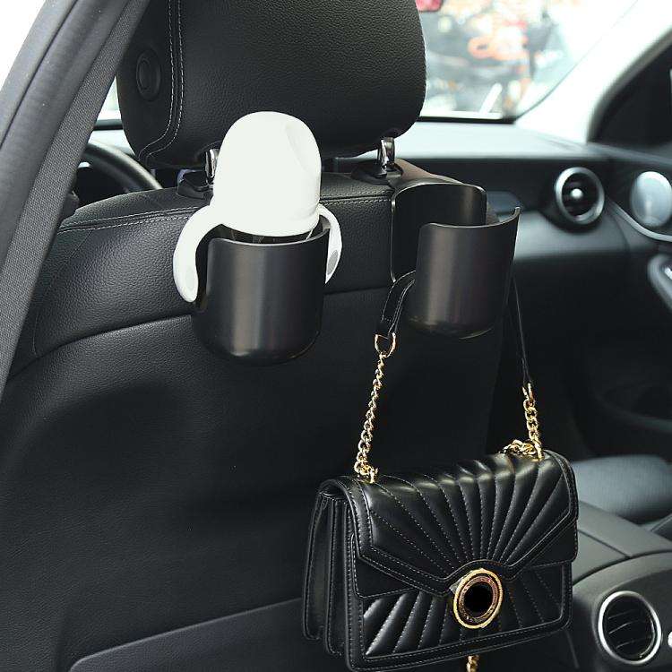 1010 Multifunctional Car Seat Water Cup Holder Car Headrest Hook(Red)