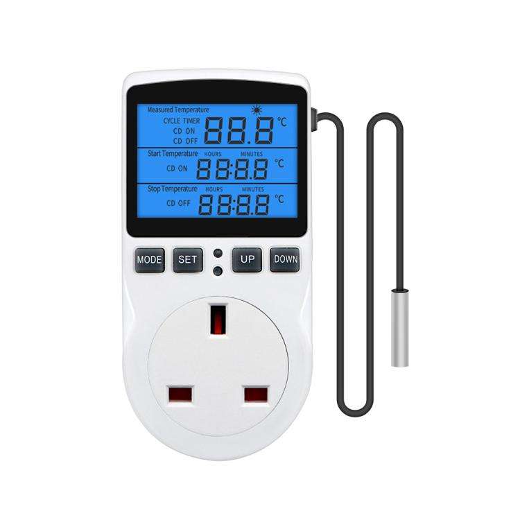 Backlight Smart Digital Thermostat Countdown Temperature Control Switch Socket Timing Temperature...