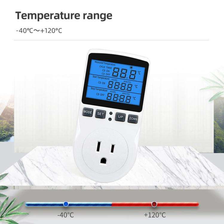 Backlight Smart Digital Thermostat Countdown Temperature Control Switch Socket Timing Temperature...