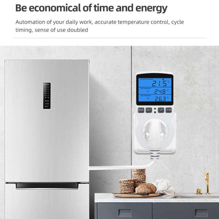 Backlight Smart Digital Thermostat Countdown Temperature Control Switch Socket Timing Temperature...