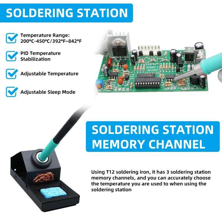 SUGON 212 2 In 1 Soldering Iron Dual Display Cell Phone Repair Hot Air Constant Temperature Solde...