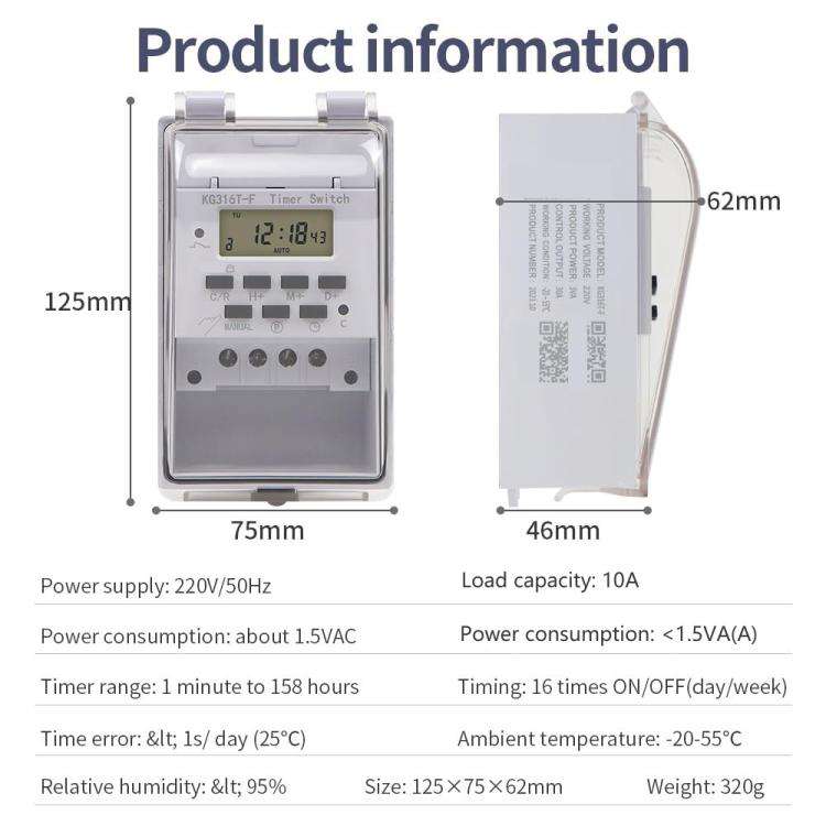 220V Household Automatic Switch Intelligent Timer