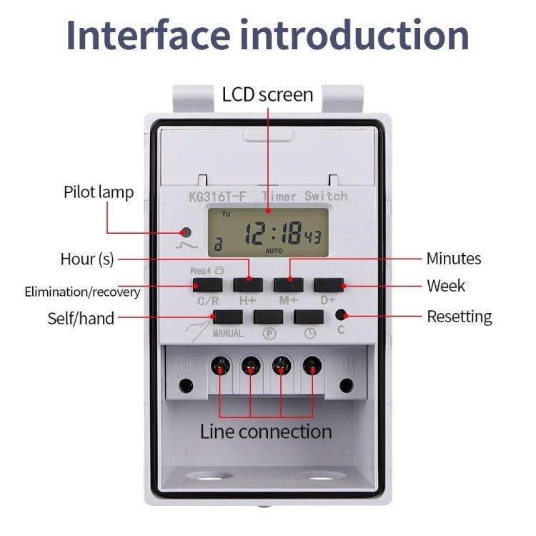 220V Household Automatic Switch Intelligent Timer