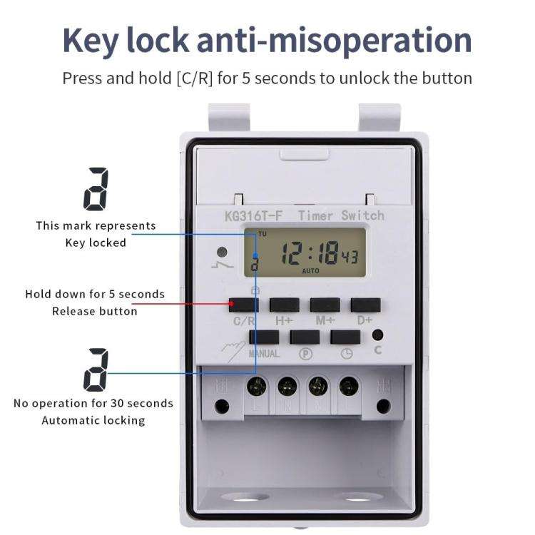 220V Household Automatic Switch Intelligent Timer