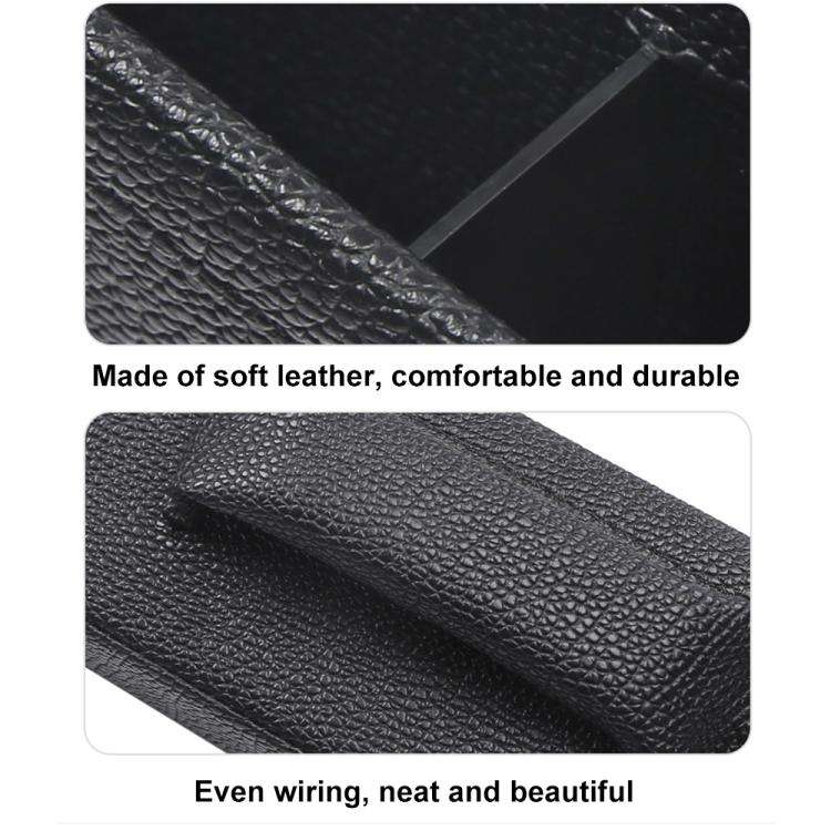 4207 1pair Universal Car Gap Storage Box Interior Decoration Supplies Car Storage Box(Black)