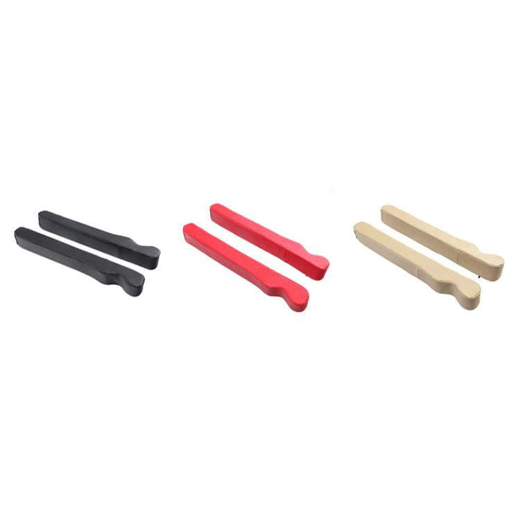 4156 1pair Car Seat Gap Plugs Leakproof Strips Vehicle Interior Supplies Seat Side Seam Strips(Red)