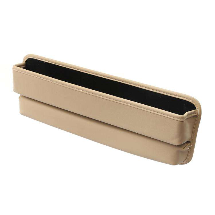 3311 2-in-1 Car Seat Gap Storage Box Gap Plug Strip Car Supplies(Beige)