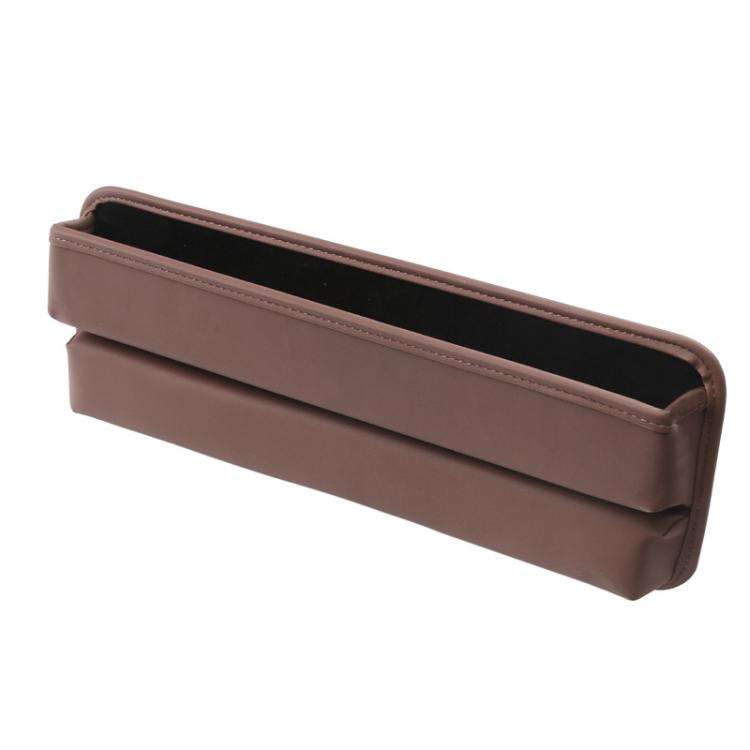3311 2-in-1 Car Seat Gap Storage Box Gap Plug Strip Car Supplies(Brown)