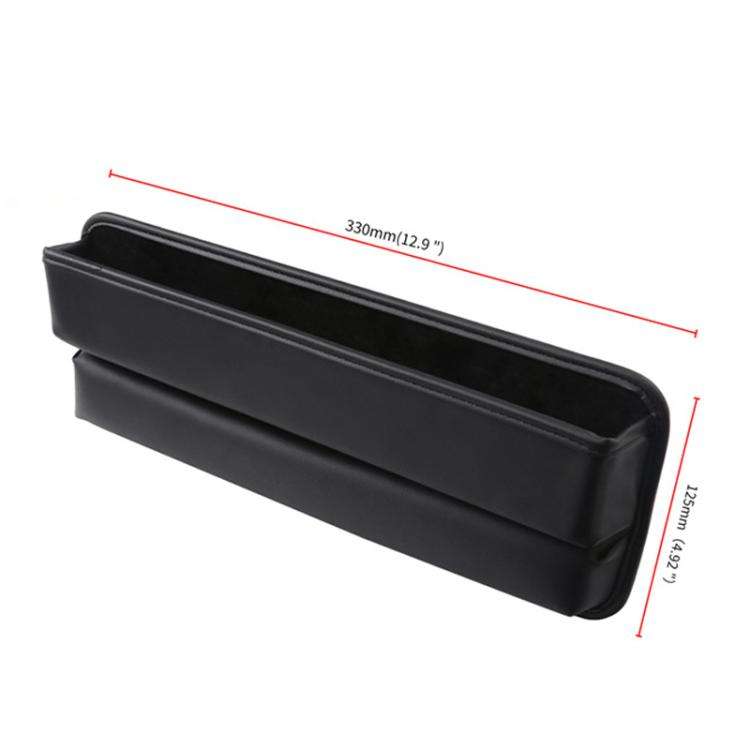 3311 2-in-1 Car Seat Gap Storage Box Gap Plug Strip Car Supplies(Brown)