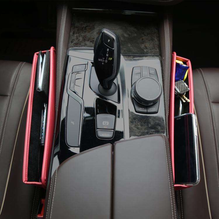 3311 2-in-1 Car Seat Gap Storage Box Gap Plug Strip Car Supplies(Brown)