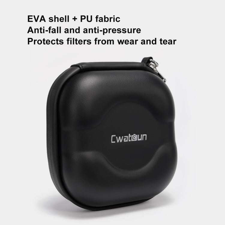 Cwatcun D164 Small Filter Organizer Camera Lens Digital Protection Bag(Black)