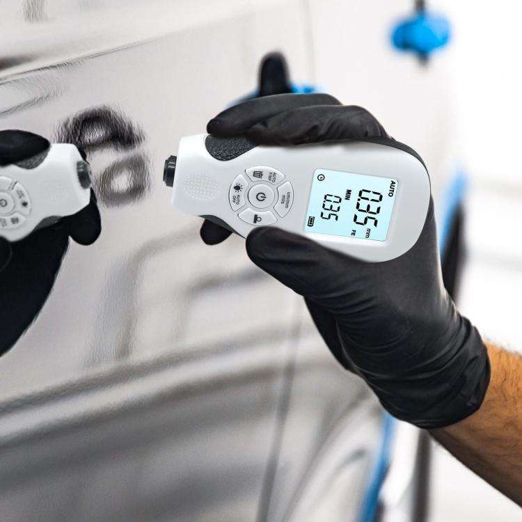 High-Precision Anti-Slip Paint Coating Thickness Gauge(Black)
