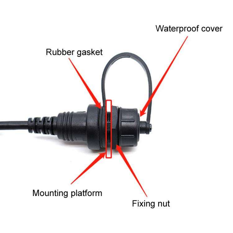 Type-C 3.1 0.3m Male To Female Extension Cable Car Waterproof Wire