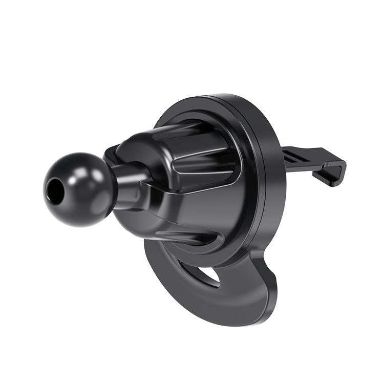 360-degree Rotating Car Air Outlet Telescopic Hook Press Automatic Lock Phone Holder(Black Red)