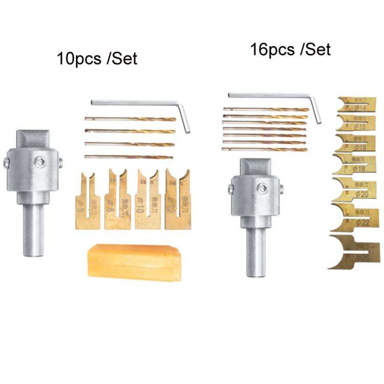 16pcs /Set Alloy Buddhist Beads Knife Soft Hard Wood Bracelet Drill Tool