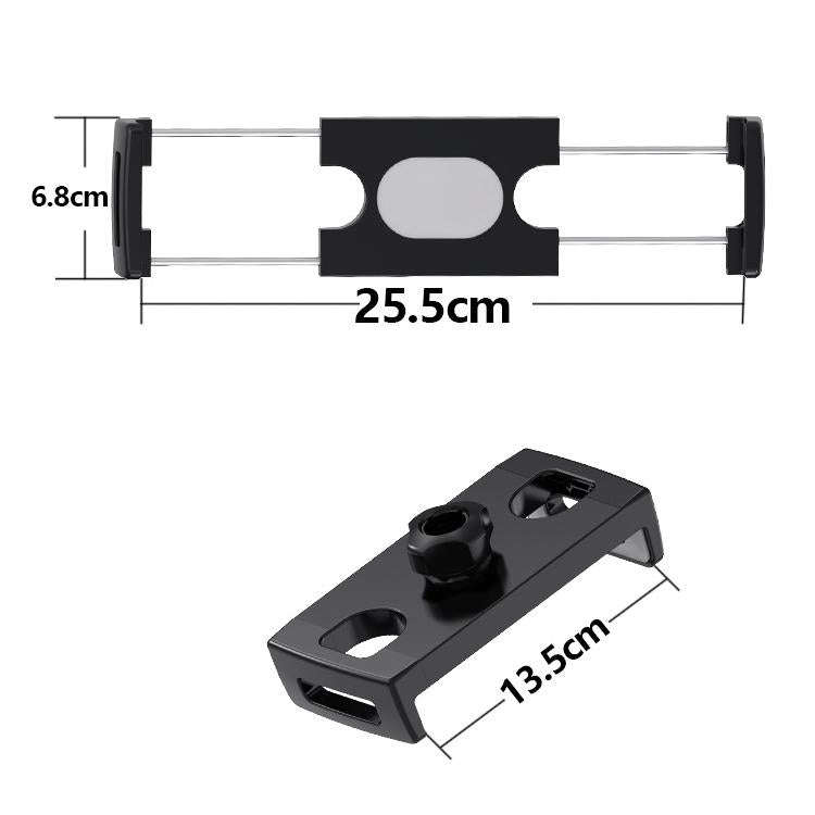 6-15 inch Mobile Phone Tablet Live Fixing Clamp Widened Double-pull Additional Clamp, Color: 07 B...