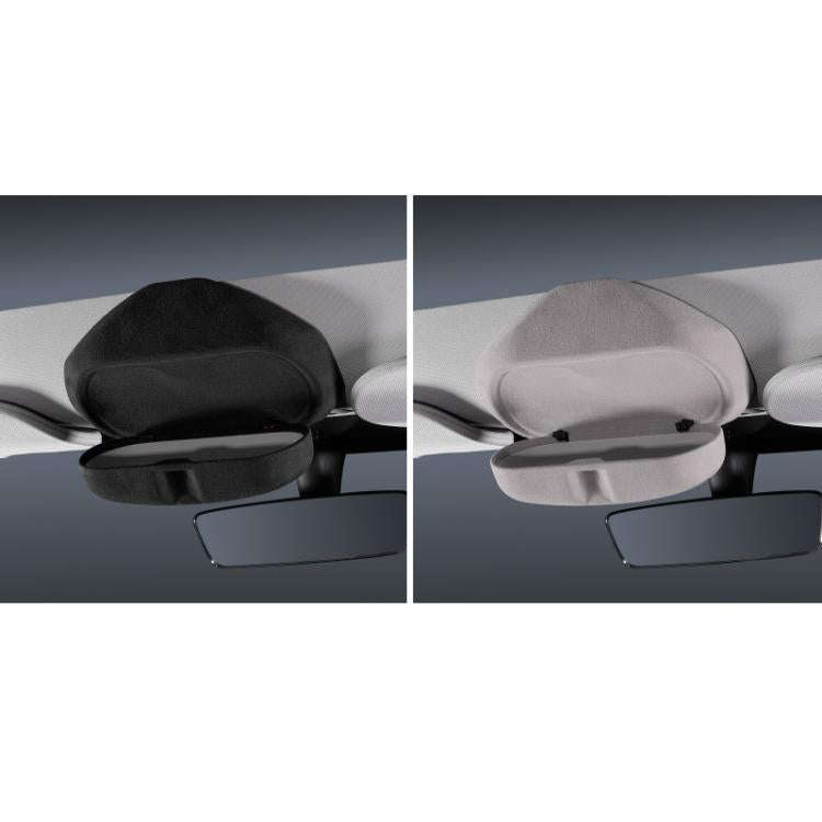 For Tesla Suede Leather Glasses Storage Box, Model: 2024 Model 3 Black