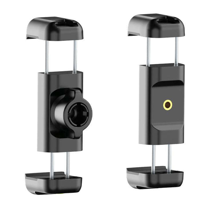 Telescopic Mobile Phone Extension Clamp with 1/4 Threaded Interface(Dual Screw Hole)