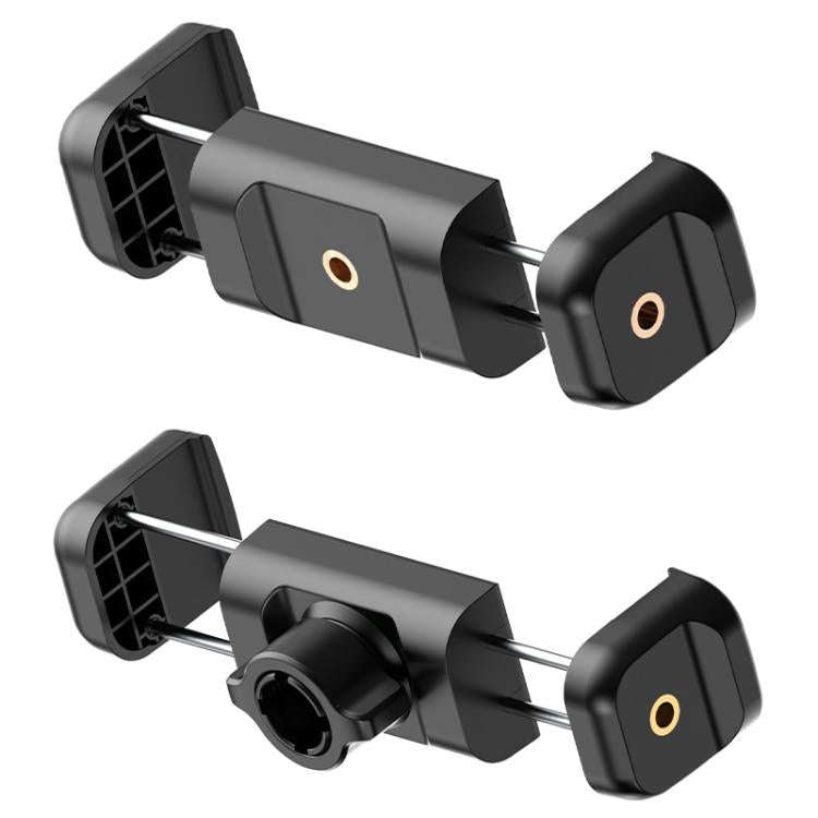 Telescopic Mobile Phone Extension Clamp with 1/4 Threaded Interface(Dual Screw Hole)