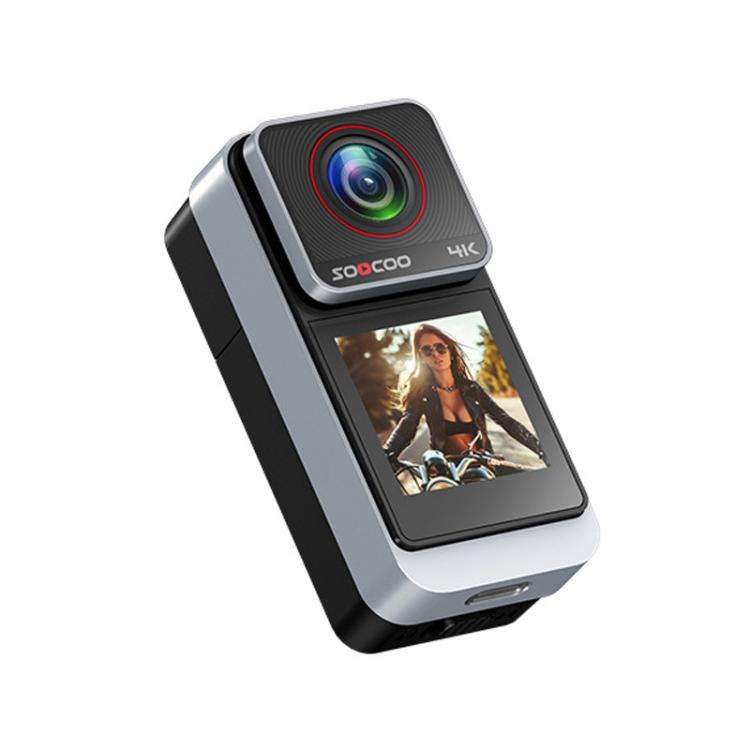 SOOCOO SAW1 No Memory Card 4K HD Anti-Shake Waterproof Motorcycle Riding Recorder Chest Head Moun...