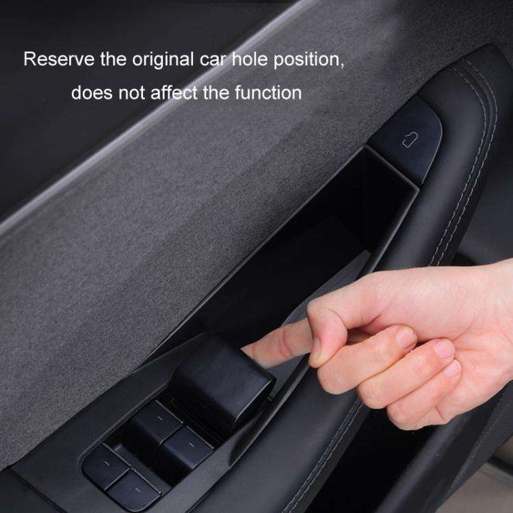 For Tesla Convenient Door Inner Handle Storage Box, Model: Model Y Front Door 1pair