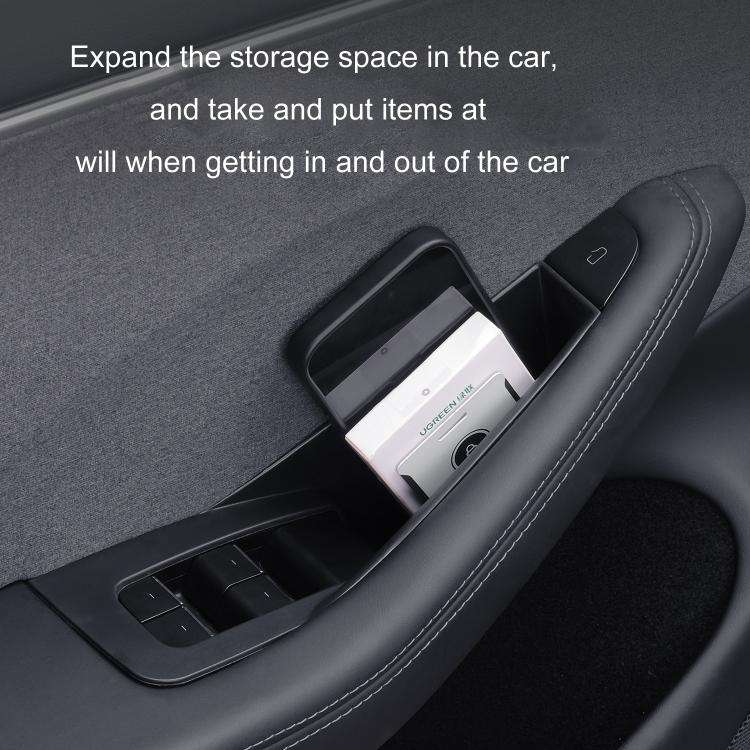 For Tesla Convenient Door Inner Handle Storage Box, Model: Model Y Front Door 1pair