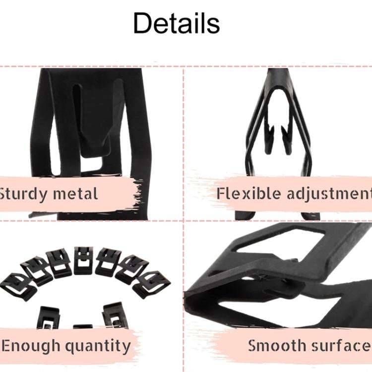 10pcs / Pack Universal For Car Dashboard Decorative Metal Clips