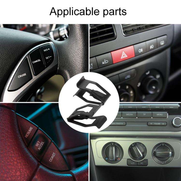 10pcs / Pack Universal For Car Dashboard Decorative Metal Clips