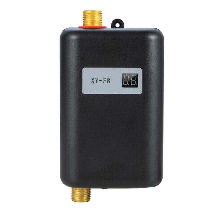 3000W Small Tankless Electric Water Heater For Kitchen Bathroom AU Plug(Black)