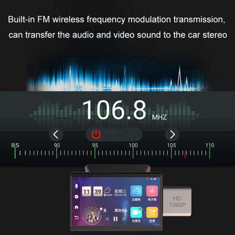 International Version AI Operation 4G Night Vision Remote Monitoring Driving Recorder(Front + Ins...